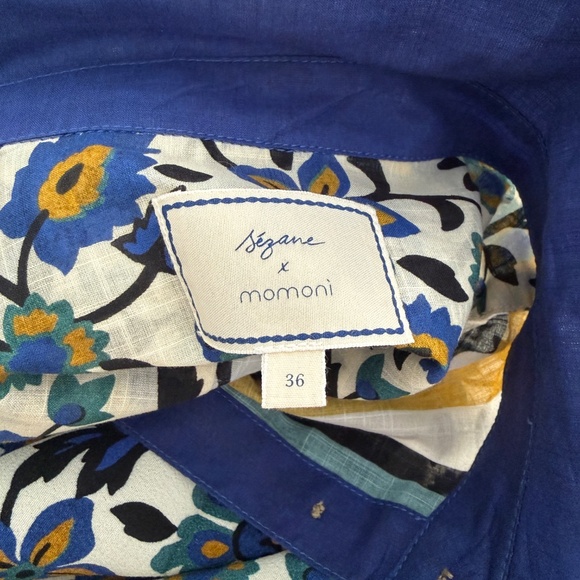 Sezane and Momoni Floral Maxi Wrap Skirt with Long Sleeve Top Sz 36 - Picture 11 of 15